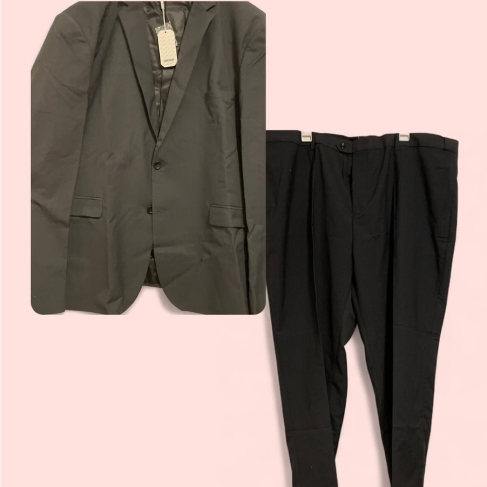 NWT Coofanfy 2 Piece Set, Gray Sports Coat and Dress Pants